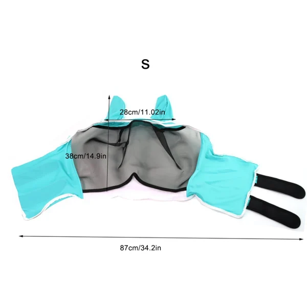 Anti-mosquito Horse Hood Suitable for Small Medium and Large Horses Multi-size Breathable Horse Mask Pasted to Prevent Mosqu - Image 6