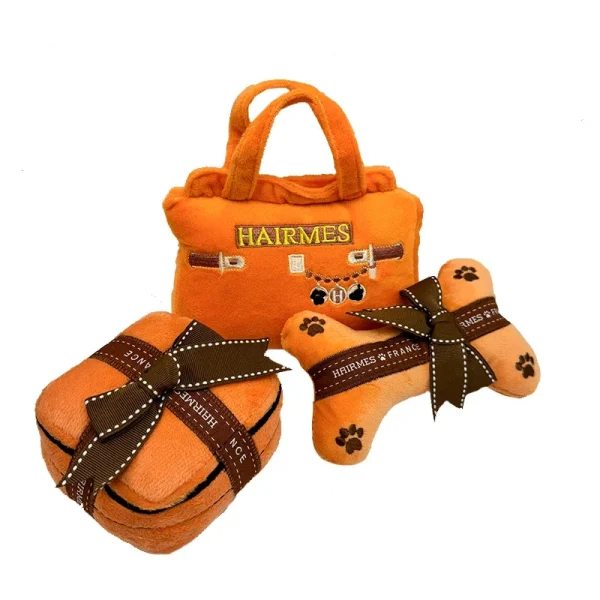 Pet Toy Handbag Sets Puppy Dog Squeaky Bite Chewing - Image 6