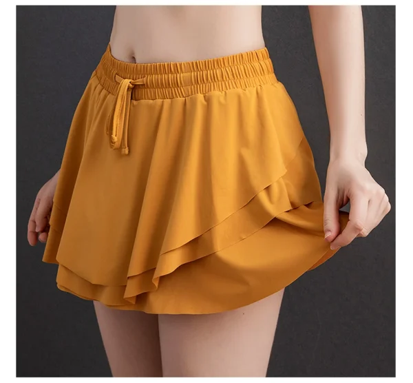 Women Sports Shorts High Waist Butt Golf Fitness - Image 26