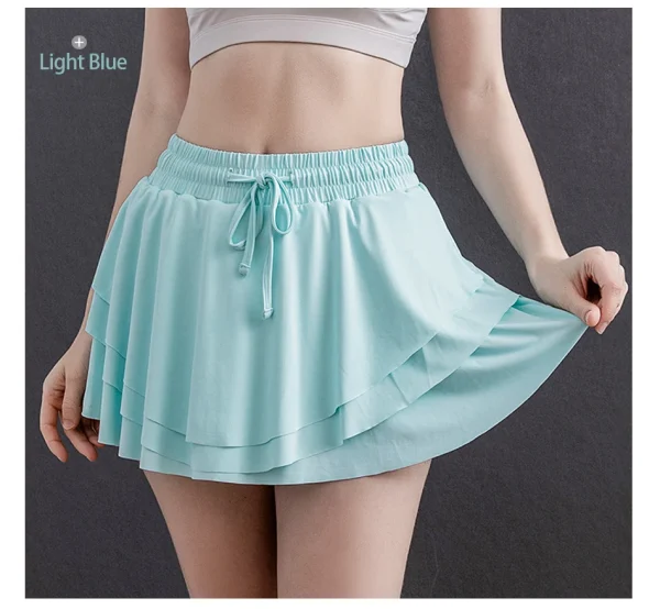 Women Sports Shorts High Waist Butt Golf Fitness - Image 35