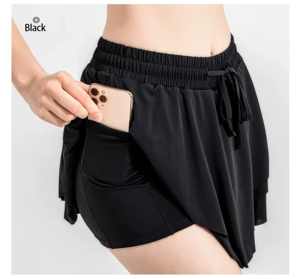 Women Sports Shorts High Waist Butt Golf Fitness - Image 23