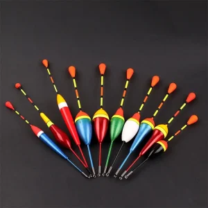 Fishing Floats Set Buoy Bobber Fishing Light Stick Floats Fluctuate Mix Size Color 10PCS
