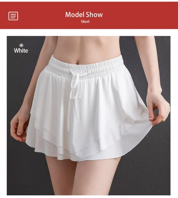Women Sports Shorts High Waist Butt Golf Fitness - Image 21
