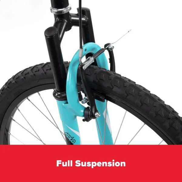 26" Trail Runner Mountain Bike, Fits Riders 5'0"+, Black/Teal, Adult - Image 3