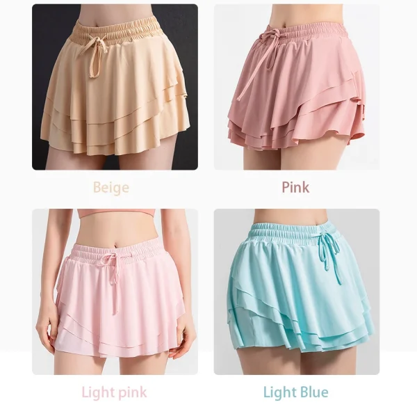 Women Sports Shorts High Waist Butt Golf Fitness - Image 19