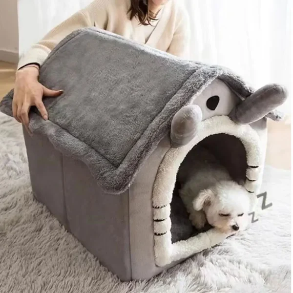 Pet Bed House Cushion Suitable for Small Medium Large Pets Foldable Pet House Removable Washable Warm Doghouse - Image 8