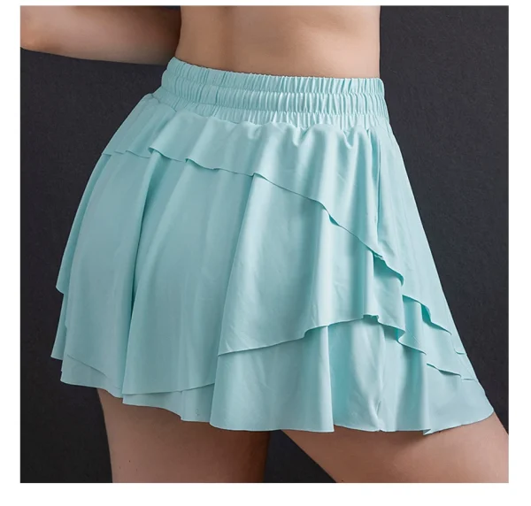 Women Sports Shorts High Waist Butt Golf Fitness - Image 36