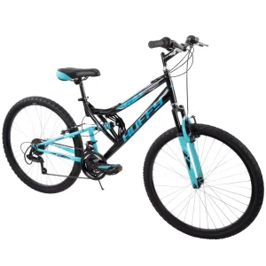 26" Trail Runner Mountain Bike, Fits Riders 5'0"+, Black/Teal, Adult