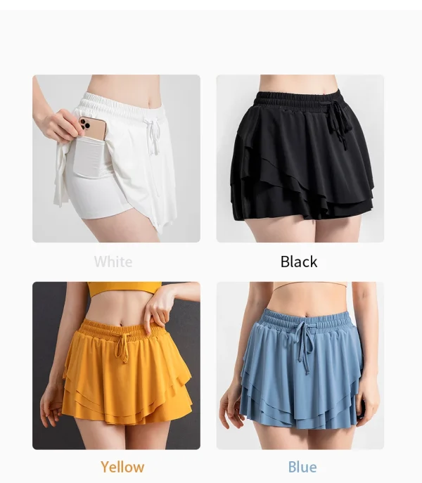Women Sports Shorts High Waist Butt Golf Fitness