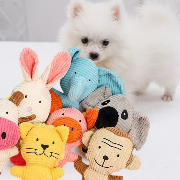 Dog Toys Squeak Pet Accessories Cow Rabbit Chew Squeaky Whistling - Image 2