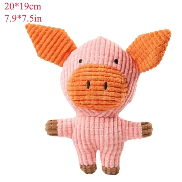 Dog Toys Squeak Pet Accessories Cow Rabbit Chew Squeaky Whistling - Image 11