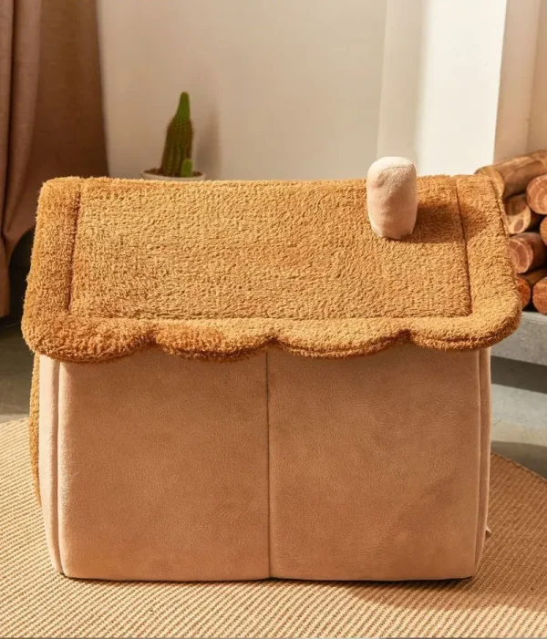Pet Bed House Cushion Suitable for Small Medium Large Pets Foldable Pet House Removable Washable Warm Doghouse - Image 5