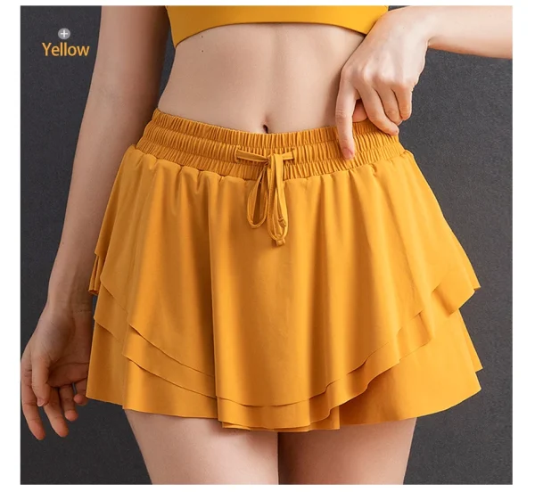 Women Sports Shorts High Waist Butt Golf Fitness - Image 25
