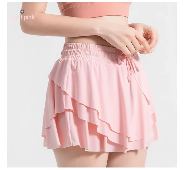 Women Sports Shorts High Waist Butt Golf Fitness - Image 33