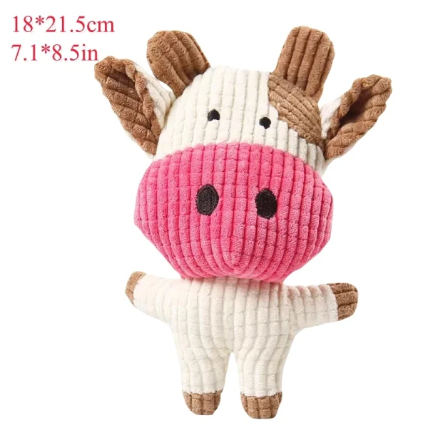 Dog Toys Squeak Pet Accessories Cow Rabbit Chew Squeaky Whistling - Image 9