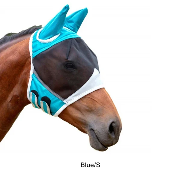 Anti-mosquito Horse Hood Suitable for Small Medium and Large Horses Multi-size Breathable Horse Mask Pasted to Prevent Mosqu - Image 2