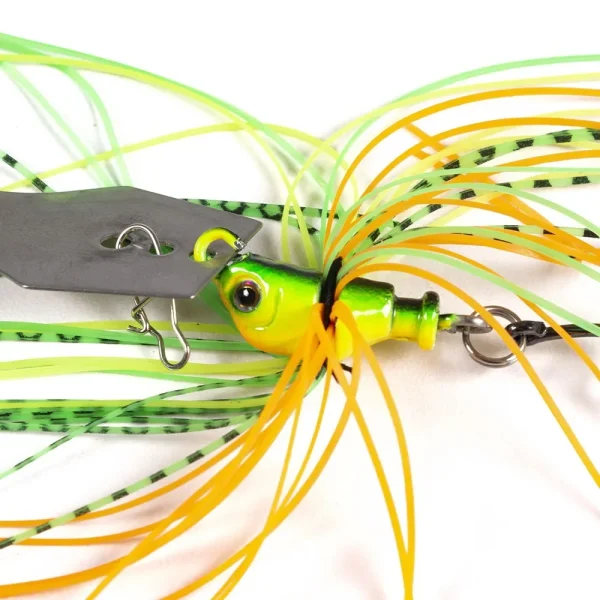 Fishing Lures 100mm 11g Blade Metal Bait With Rubber Skirt Artificial Wobbler 1pcs - Image 3