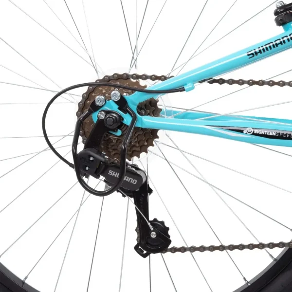 26" Trail Runner Mountain Bike, Fits Riders 5'0"+, Black/Teal, Adult - Image 12