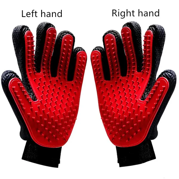 Pet Grooming = Massage Glove Dogs = Cats Rubber Bath Brush Environmental Protection Silicone Glove - Image 14