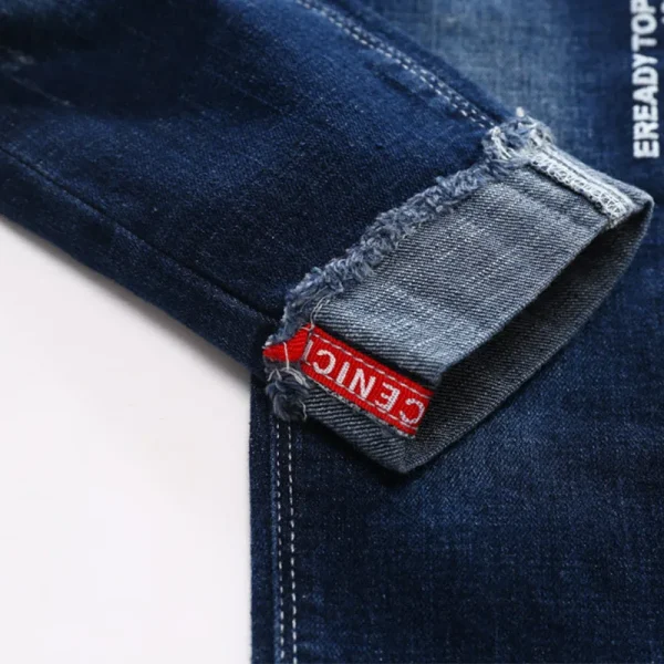 Boy's Denim Spring Slim Jeans Stretch - Elastic Waist Pants 5-13 Y Kids - Image 6