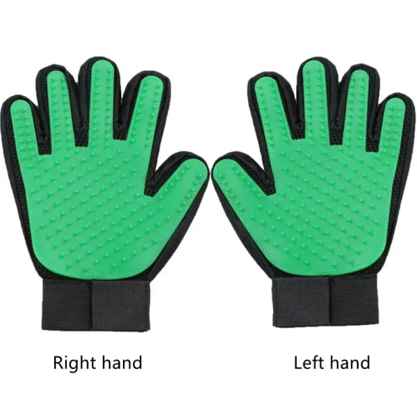 Pet Grooming = Massage Glove Dogs = Cats Rubber Bath Brush Environmental Protection Silicone Glove - Image 13