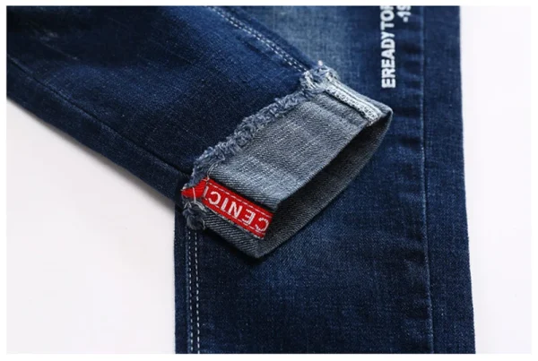 Boy's Denim Spring Slim Jeans Stretch - Elastic Waist Pants 5-13 Y Kids - Image 16