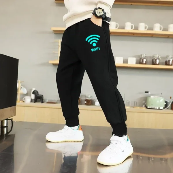 Boys Jogger Sports Pants Cotton Sweat Trousers with Pocket - Image 7