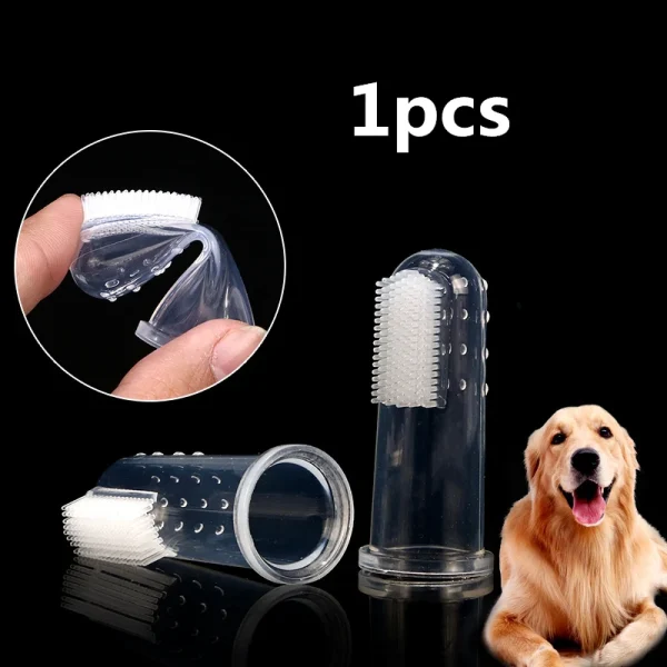 Pet Grooming = Massage Glove Dogs = Cats Rubber Bath Brush Environmental Protection Silicone Glove - Image 9
