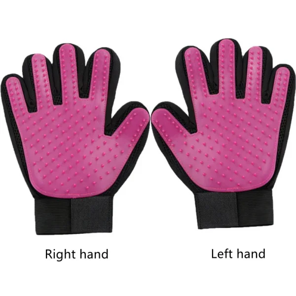 Pet Grooming = Massage Glove Dogs = Cats Rubber Bath Brush Environmental Protection Silicone Glove - Image 8