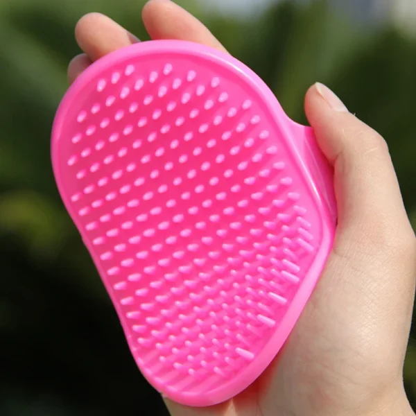 Pet Grooming = Massage Glove Dogs = Cats Rubber Bath Brush Environmental Protection Silicone Glove - Image 16