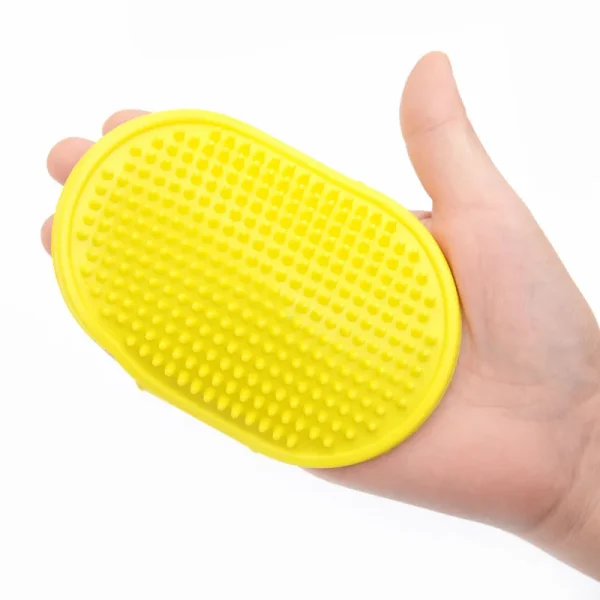 Pet Grooming = Massage Glove Dogs = Cats Rubber Bath Brush Environmental Protection Silicone Glove - Image 10
