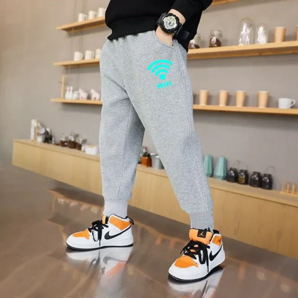 Boys Jogger Sports Pants Cotton Sweat Trousers with Pocket - Image 11