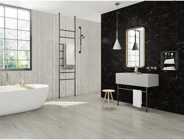 Simulated Thick Marble Tile Floor Sticker PVC Waterproof Self-adhesive Living room Toilet Kitchen Home Floor Decor Wall sticker - Image 31