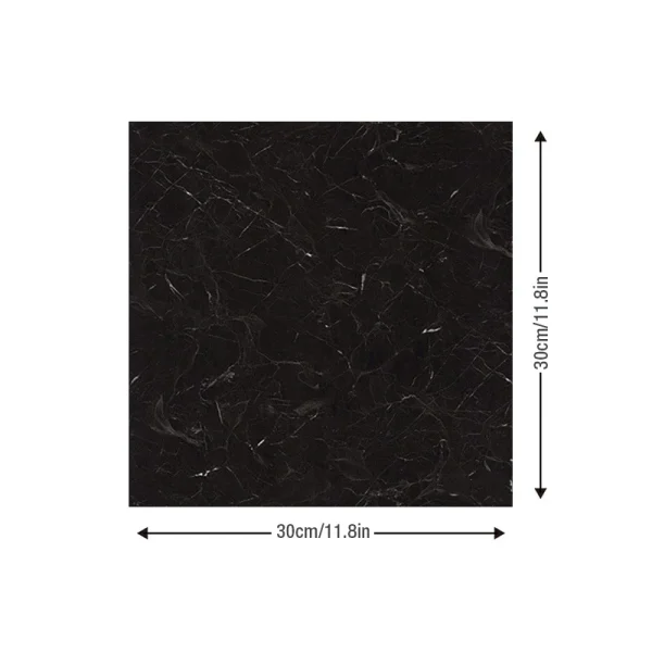 Simulated Thick Marble Tile Floor Sticker PVC Waterproof Self-adhesive Living room Toilet Kitchen Home Floor Decor Wall sticker - Image 27