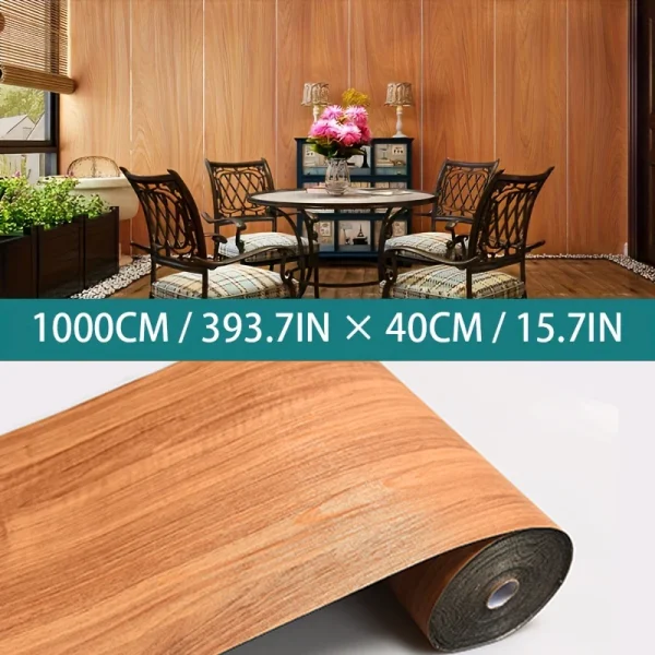 Flooring - 40CM Antifouling Roll Material Wood Grain Self-adhesive - Image 10