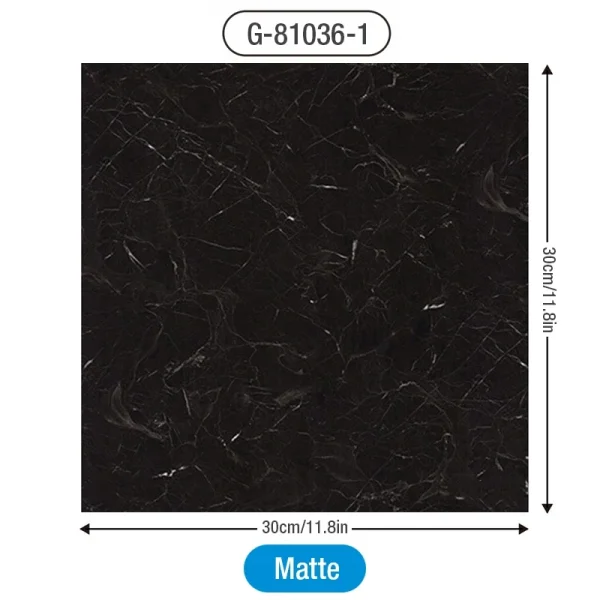 Simulated Thick Marble Tile Floor Sticker PVC Waterproof Self-adhesive Living room Toilet Kitchen Home Floor Decor Wall sticker - Image 19