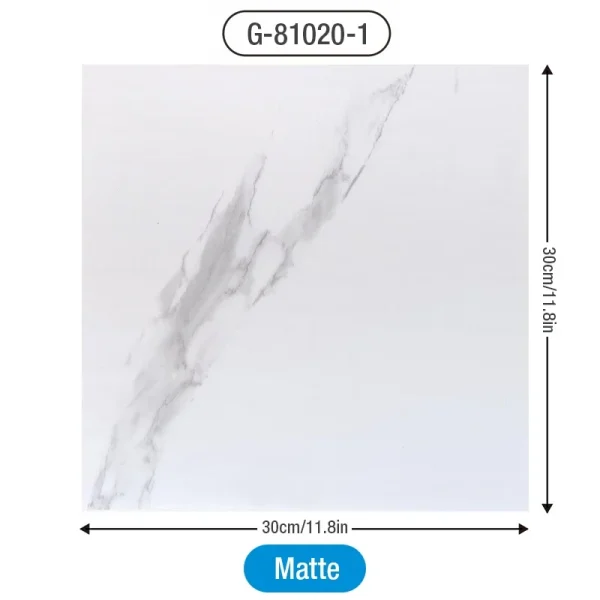 Simulated Thick Marble Tile Floor Sticker PVC Waterproof Self-adhesive Living room Toilet Kitchen Home Floor Decor Wall sticker - Image 24