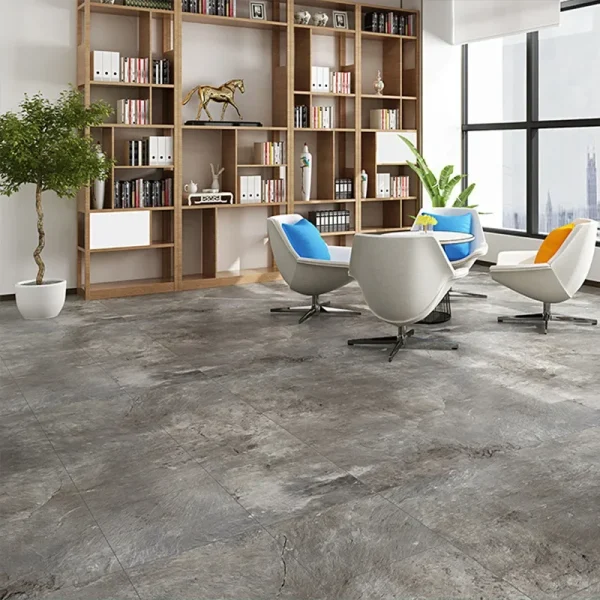 Simulated Thick Marble Tile Floor Sticker PVC Waterproof Self-adhesive Living room Toilet Kitchen Home Floor Decor Wall sticker - Image 33