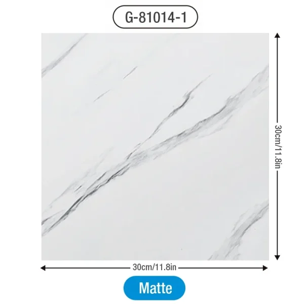 Simulated Thick Marble Tile Floor Sticker PVC Waterproof Self-adhesive Living room Toilet Kitchen Home Floor Decor Wall sticker - Image 21