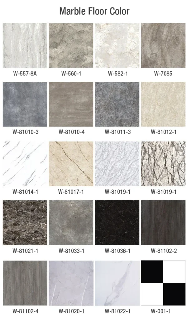 Simulated Thick Marble Tile Floor Sticker PVC Waterproof Self-adhesive Living room Toilet Kitchen Home Floor Decor Wall sticker - Image 28