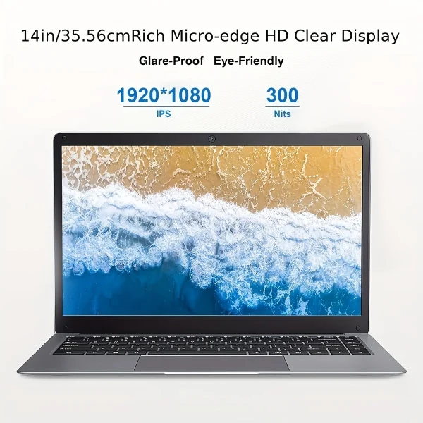 14 Inch Laptop Intel Celeron N3350 6GB RAM 64GB+256GB SSD Windows 10 - Image 8