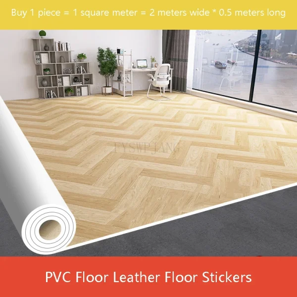 Flooring - Thickened - Adhesive - Anti-Slip - Apply Directly Mat Dense 1.0 Plastic PVC - Leather Cement