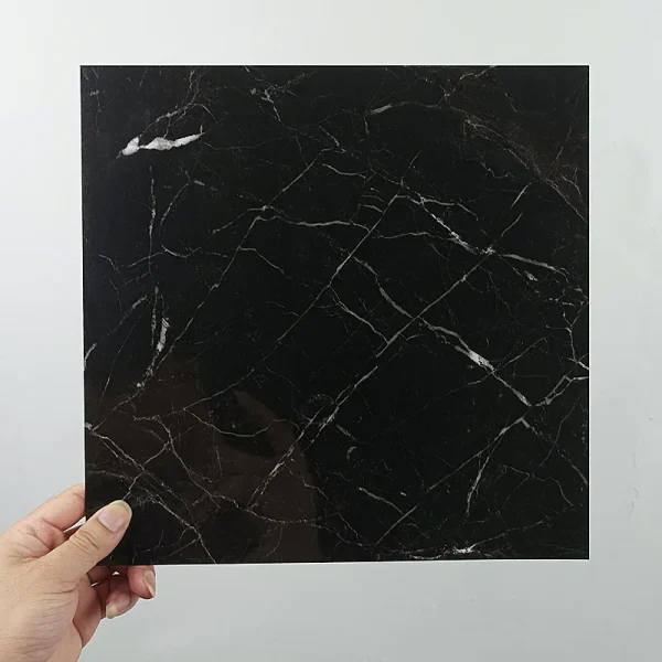 Simulated Thick Marble Tile Floor Sticker PVC Waterproof Self-adhesive Living room Toilet Kitchen Home Floor Decor Wall sticker - Image 4