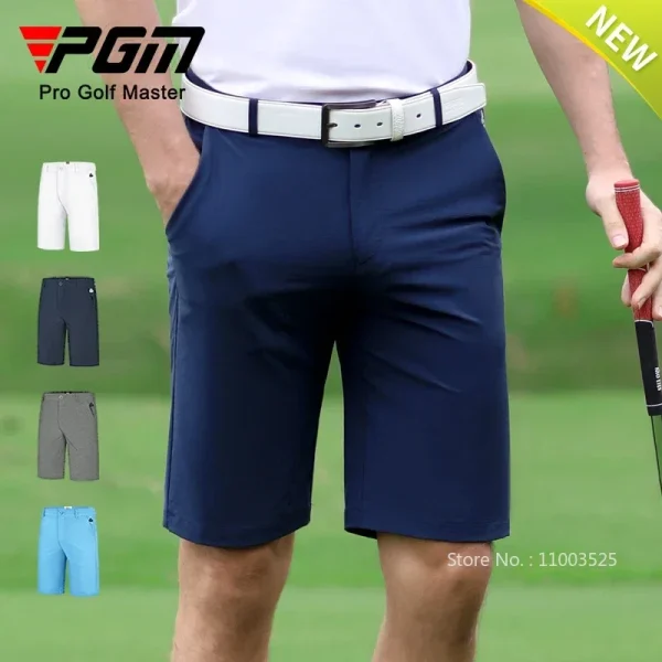 Men's Golf Shorts Solid Colors Breathable - Image 2