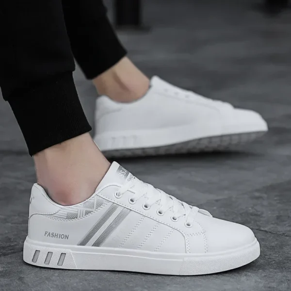 Men Casual Shoe - Comfortable Flat Vulcanized Sneakers Summer Autumn Leisure Leather - Image 6