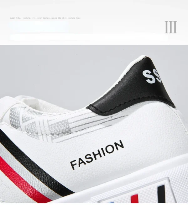 Men Casual Shoe - Comfortable Flat Vulcanized Sneakers Summer Autumn Leisure Leather - Image 14