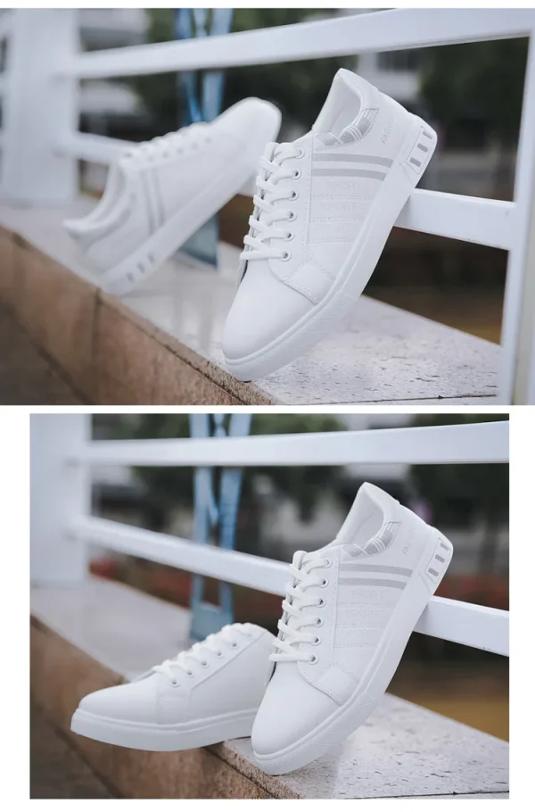 Men Casual Shoe - Comfortable Flat Vulcanized Sneakers Summer Autumn Leisure Leather - Image 27