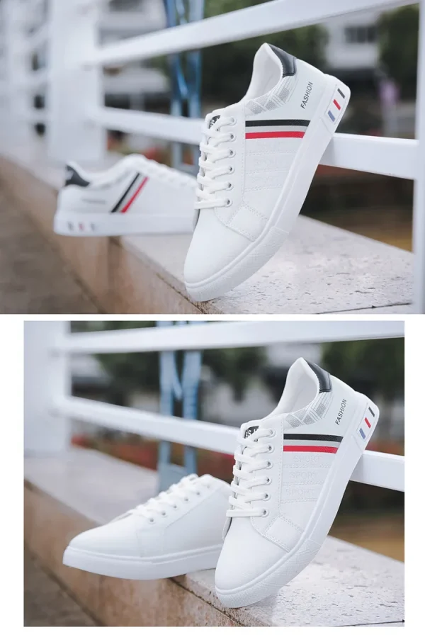 Men Casual Shoe - Comfortable Flat Vulcanized Sneakers Summer Autumn Leisure Leather - Image 16