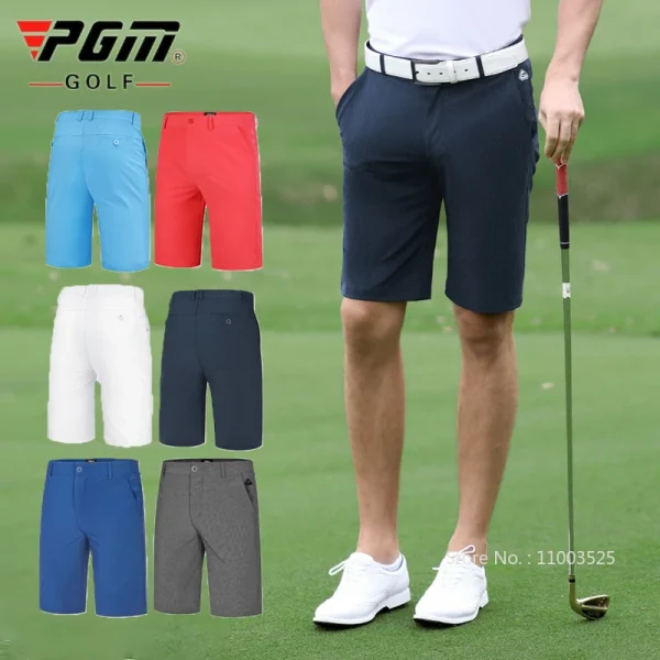 Men's Golf Shorts Solid Colors Breathable