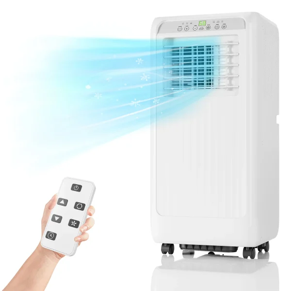 10000 Btu Portable Air Conditioner - 24H Timer Cools up to 450 sq.ft - Remote Control Window Exhaust Kit included - Image 2